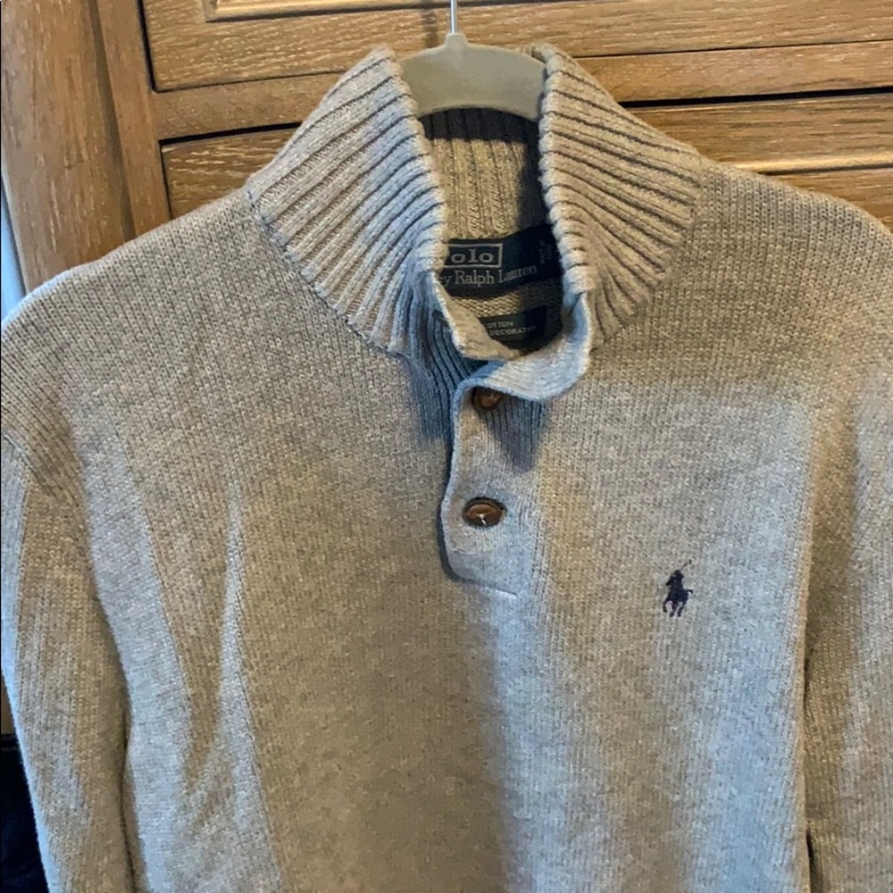 Polo by Ralph Lauren Sweater - Mens Medium - Gray